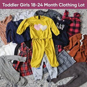 Girl 18-24 Month 15 Piece Clothing Bundle Lot Matching Set Dresses More